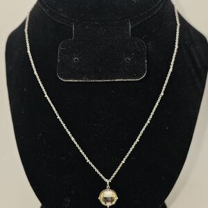 Necklace by Lucky Brand Faceted with Silvertone Hardware and Stations